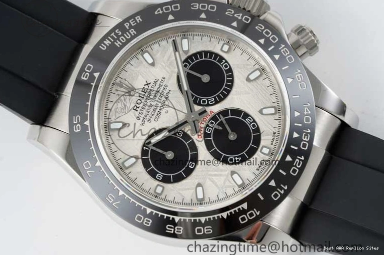 Good Copy Rolex Watches Oysterflex 116519 on 1:1 Best Edition Strap 2269 Rubber ZeroBulk SA Daytona Dial QF Meteorite 0116